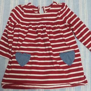 GAP Red and White Striped Kids Dress